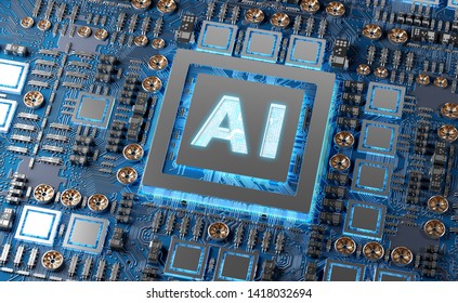 Artificial Intelligence Complex Modern Gpu Card Stock Illustration ...