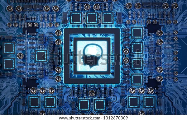 Artificial Intelligence Complex Modern Gpu Card Stock Illustration ...