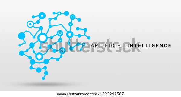 Artificial Intelligence Conceptual Icon Human Brain Stock Illustration ...