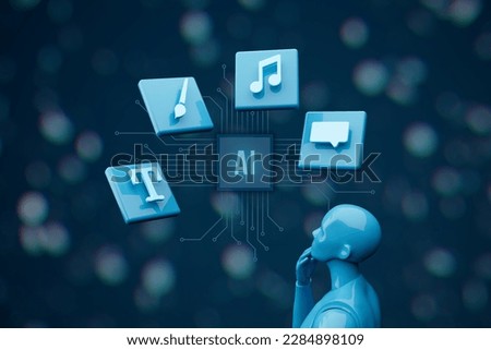 Similar – Image, Stock Photo Generative AI illustration of empty yellow opened carton egg container placed on bright blue background representing concept of recycling packaging