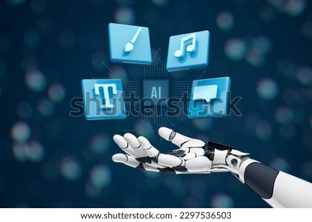 Similar – Image, Stock Photo Generative AI illustration of empty yellow opened carton egg container placed on bright blue background representing concept of recycling packaging