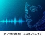 Artificial Intelligence Entity Using Voice to Communicate as Represented by Soundwave - Natural Language Processing - NLP - Speech Recognition - Conversational AI and Computational Linguistics Concept