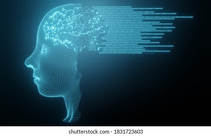 3d Rendering Virtual Human Silhouette On Stock Illustration 683263615