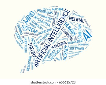 Artificial Intelligence Image Words Associated Topic Stock Illustration Artificial Intelligence Image Words Associated Topic Stock Illustration