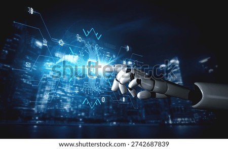 Artificial intelligence integration concept linking apps, data streams and automation across enterprise systems and platforms. Corpus