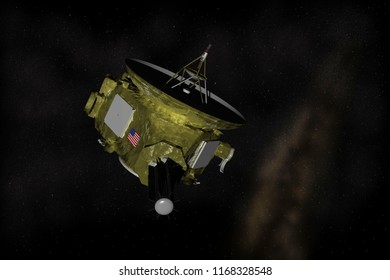 Artist Depiction Of The NASA New Horizons Probe In Deep Space (3d Illustration).