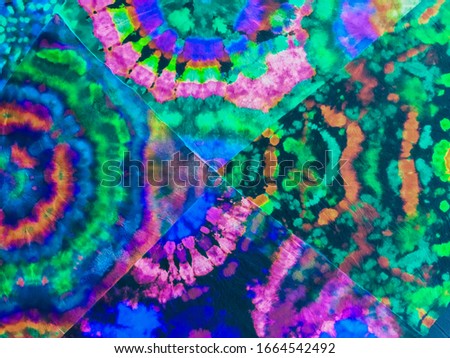 Artistic Abstract Background. Neon Rainbow Triangle Digital Negative. Patchwork Abstract Watercolor Art. Modern Fashion Watercolour. Paisley Ornament Geometric Mosaic Art Painting.