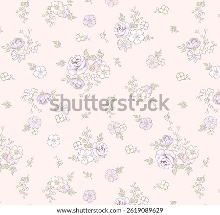 Artistic Hand Crafted Floral Scrollwork Pattern Drawings