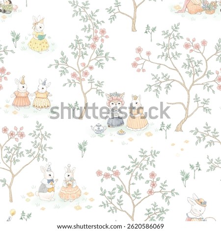 Artistic Handmade Floral Scroll Pattern Illustrations