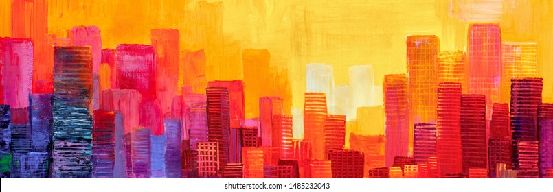 Skyscraper Painting Images, Stock Photos & Vectors | Shutterstock