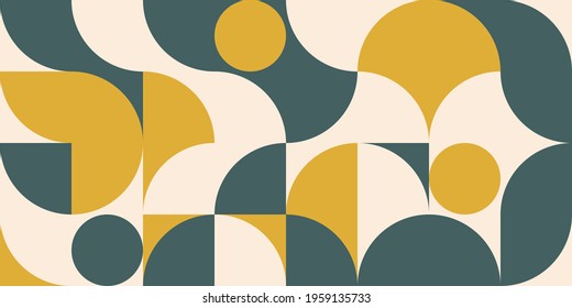 Artistic Scandinavian style poster in trending colors. Geometric pattern for web banner, decor of pillows in the interior, business presentations, corporate identity.  - Powered by Shutterstock