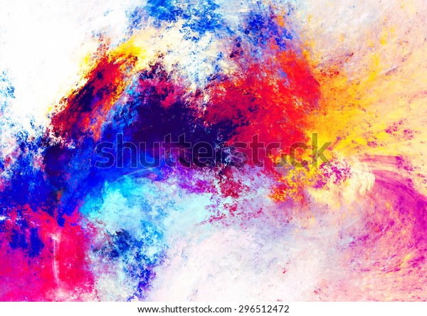 明るい絵の具の芸術的な跳ね返り 抽象的な色のパターン 壁紙