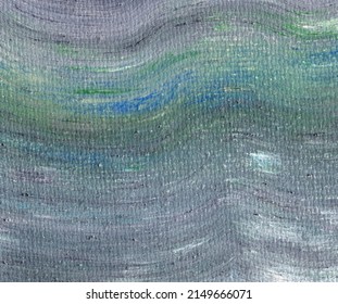 Artist's Palette With Mixed Oil Paints, Macro, Colorful Stroke Texture On Canvas, Abstract Art Background