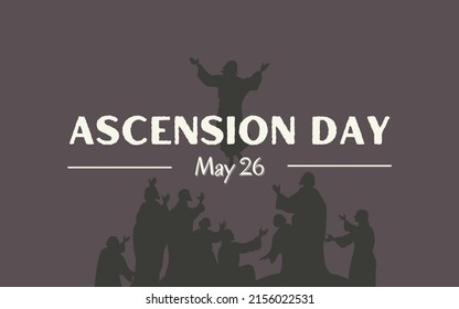 Ascension Day 26th of May. Very attractive illustration design.