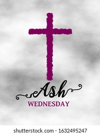 Ash Wednesday Christaian Holy Day Prayer Stock Illustration 1632495247 ...