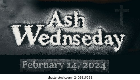 ash wednesday is the first day of lent and begins on February 14th in 2024 - Powered by Shutterstock