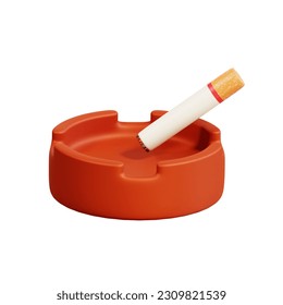 ashtray for cigarettes 3d icon - Powered by Shutterstock