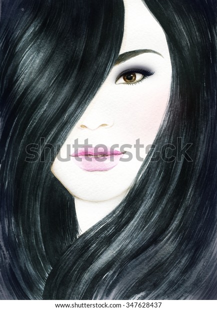 https://image.shutterstock.com/image-illustration/asian-beauty-woman-watercolor-illustration-600w-347628437.jpg