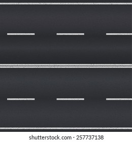 Asphalt Road Texture White Stripes Vector Stock Vector (Royalty Free ...