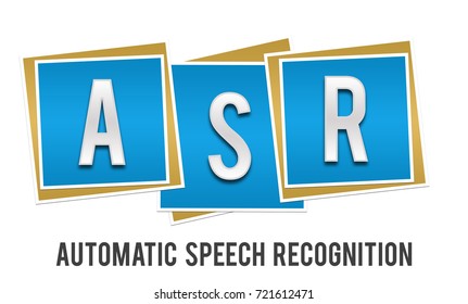 ASR - Automatic Speech Recognition Blue Blocks 