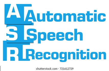 ASR - Automatic Speech Recognition Blue Abstract Stripes 