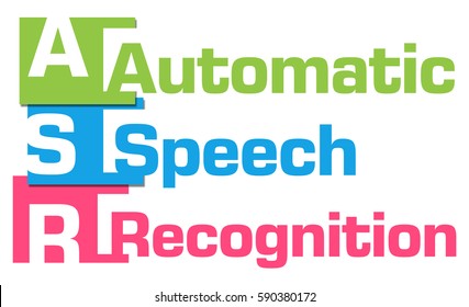 ASR - Automatic Speech Recognition Colorful Abstract Stripes 