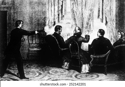 The Assassination Of Abraham Lincoln As Depicted In The New York Times, 1865