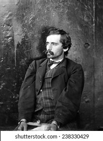 Assassins. Michael O'Laughlin, A Conspirator, Manacled. Photograph By Alexander Gardner, April 1865