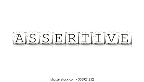 Как переводится assertive word