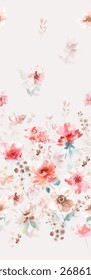 Assorted Hand painted Floral Patterned Decorative Paper Collection