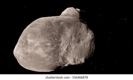 Asteroid In Asteroid Belt (Elements Of This Image Furnished By NASA)