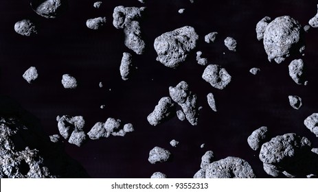 Asteroid Belt In Motion