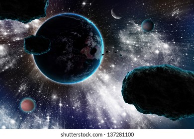Asteroid and Earth
