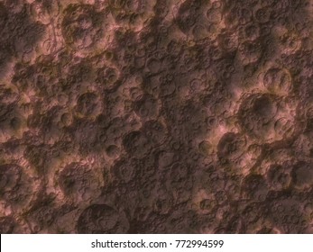 Asteroid Texture With Meteor Impressions