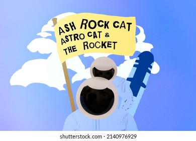 Astro Cat And Dog In Cartoon Art