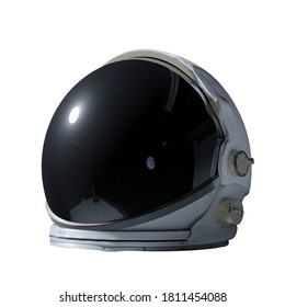 Astronaut Helmet Isolated On White Background .3d Illustration