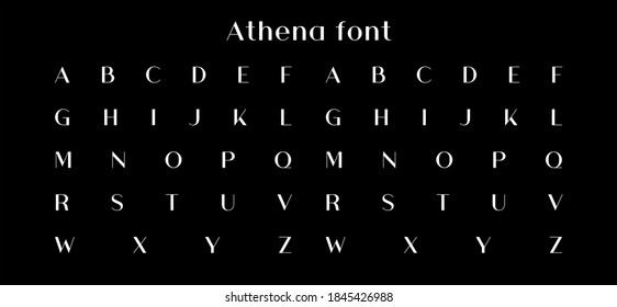 Athena Font For Design And Brand