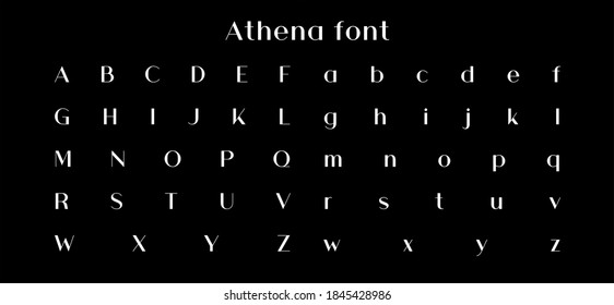 Athena Font For Design And Brand