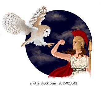 Athena Greek Goddess Wisdom Owl