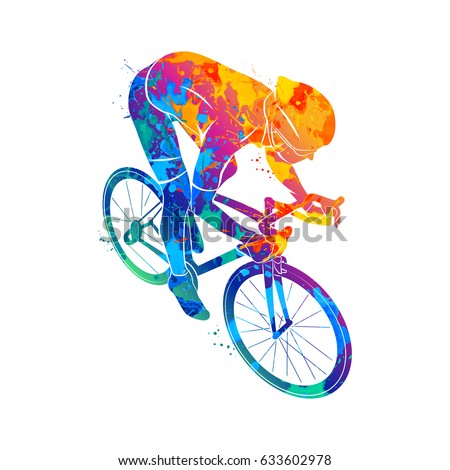 Athlete bike cyclist