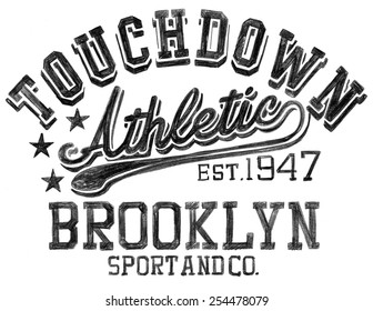 athletic tee graphic