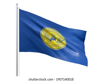 Atlanta City Georgia State Flag Waving Stock Illustration 1907140018 ...