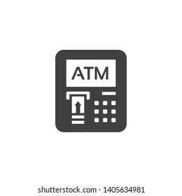 Atm Automatic Teller Machine Icon Vector Stock Vector (Royalty Free ...