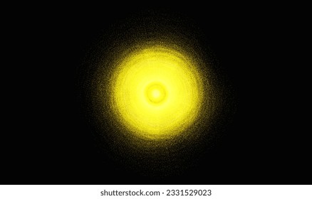 Atom and its atomic orbital, surrounding location, and wave-like behavior of its electron. Atomic particle illustration