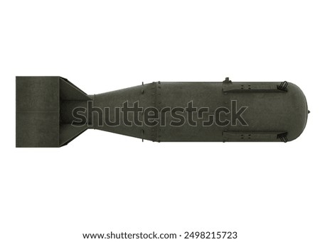 Atomic Bomb Isolated. 3D render