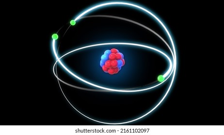 Atomic Model Structure Background Bohr Atom Stock Illustration ...