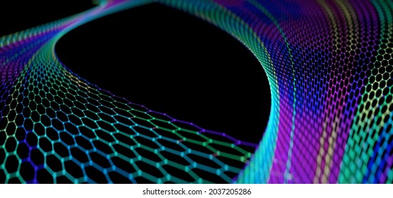 atomic structure of graphene, nanostructure of the two-dimensional sheet of superconductor graphene, new technology of the future