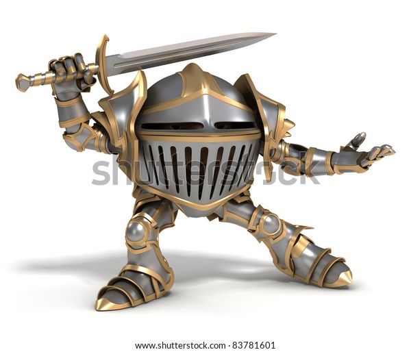 Attacking Knight Stock Illustration 83781601 Shutterstock