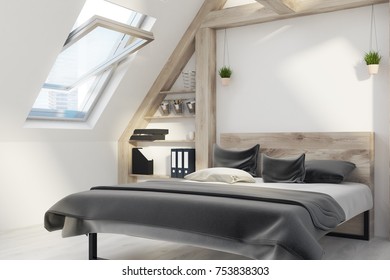 Attic Bedroom Interior Side