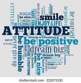 Attitude In Word Collage